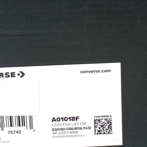 Converse CTAS Lift Platform Low Top Multi Women Kids Canvas Size Sneaker A01018F - Picture 9 of 9